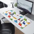 thumbnail image 2 of Long Mouse Pads for Desk,Colorful Dinosaurs Pattern Desk Mats on Top Of Desks, Desk Mouse Pad Extra Large with 3mm Non-Slip Base and Stitched Edge for Gaming,Office,Work,Home 31.5"x11.8", 2 of 6