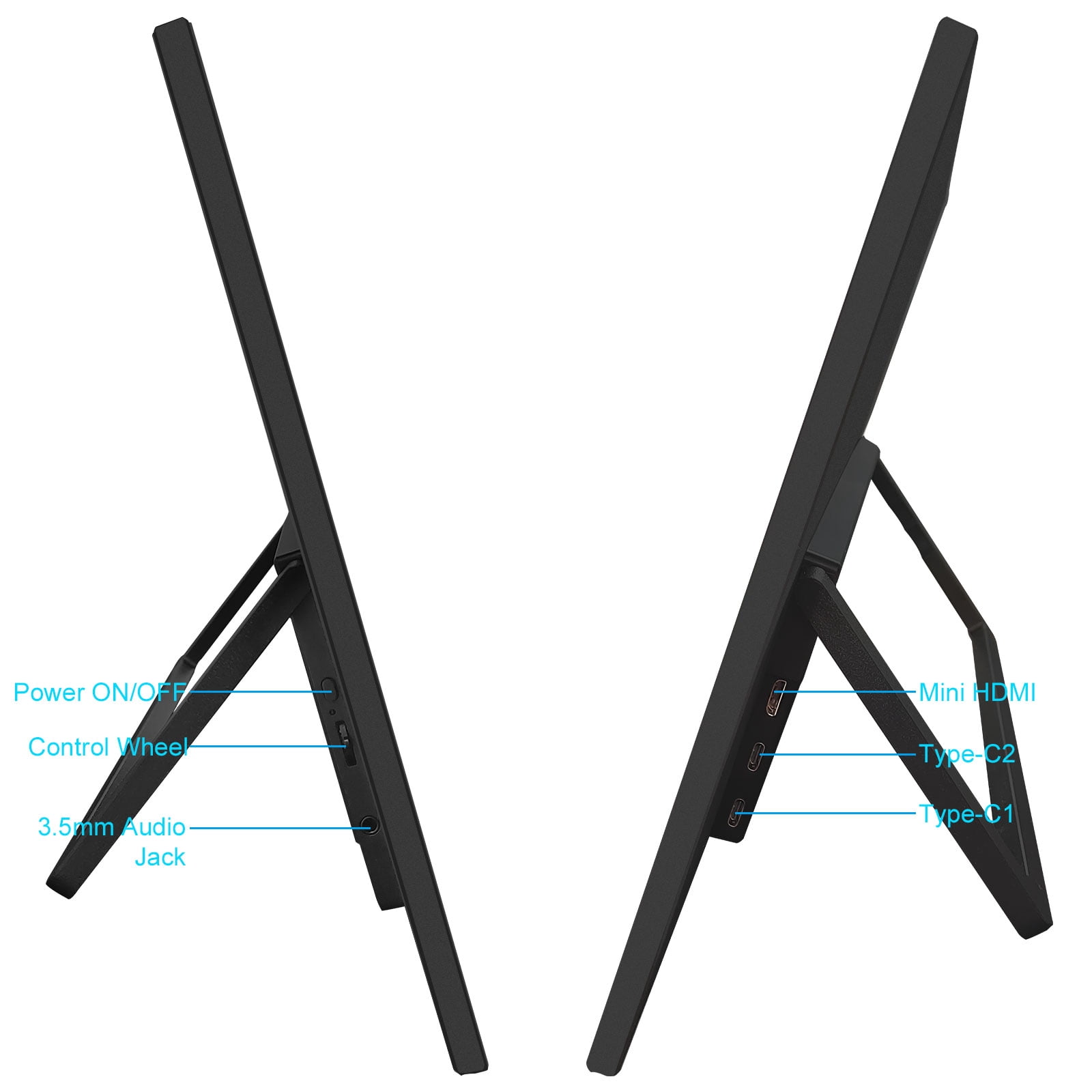 KURIETIM 21.5 Inch Portable Monitor 100Hz | Large Screen FHD 1080P IPS External Display