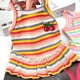 thumbnail image 5 of Vestido de rayas arcoíris para perros, vestido de verano para perros, vestidos para gatos, trajes de algodón suaves y transpirables para perros y ropa para perros, vestidos ligeros para, 5 of 8