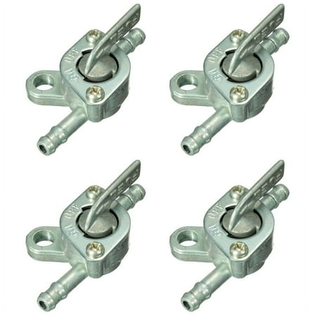 4Pcs 1/4 Inch Inline Oil Gas Fuel Tank Tap Filter Petcock Switch PIT PRO Quad Dirt Bike