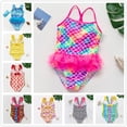 thumbnail image 2 of Traje de baño para niñas de 2 a 12 años, nuevo traje de baño para niñas, traje de baño de una pieza para niños, traje de baño para niñas, adolescentes, niños, Beachewear-ST9030MIX Tan Jianjun unisex, 2 of 2