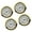 Roman gold, variant on Set of 4 55mm Quartzs Clock Face Insert Inlaid with Arabic and Roman Numerals for Home and Office Clock Repair Decors