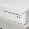 Sunbeam Restful Quilted Water Resistant Heated Mattress Pad Washable