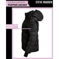 thumbnail image 7 of Steve Madden Women's Faux Fur Lining Winter Coat - Long Length Quilted Parka Jacket for Women (S-3X), 7 of 7