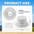 thumbnail image 2 of 2PCS RV Plumbing Vent Cap Kit with Screws,Weatherproof RV Roof Vent Cover Replacement for Efficient Ventilation,Universal RVs Vents Covers for Roof Most RVs/Trailers/Campers,White, 2 of 7