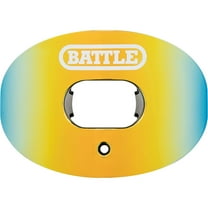 Battle Sports Prism Oxygen Lip Protector Mouthguard - Gold/Blue