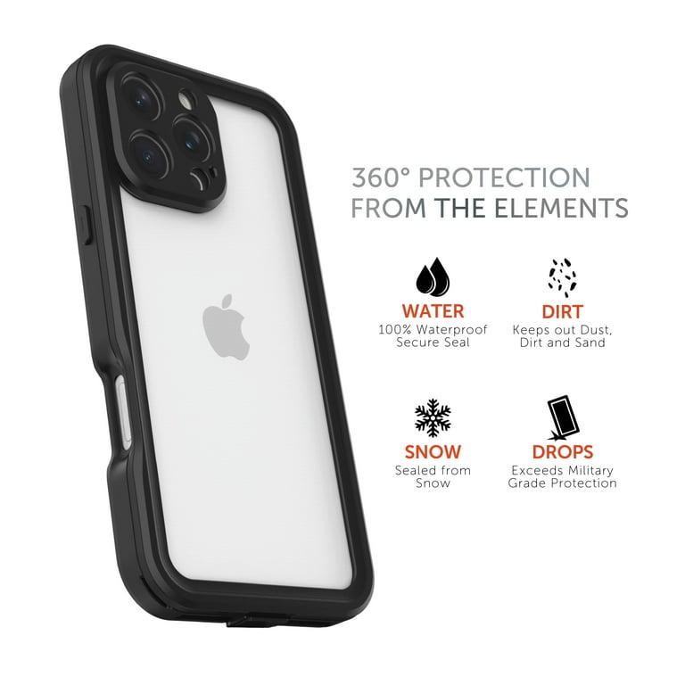 Body Glove Tidal Waterproof Phone Case for iPhone 16 Pro Max - Black/Clear - Walmart.com Body Glove Tidal Waterproof Phone Case for iPhone 16 Pro Max - Black/Clear - Walmart.com