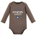 thumbnail image 5 of Luvable Friends Baby Boy Cotton Long-Sleeve Bodysuits 5pk, Camping, 9-12 Months, 5 of 6