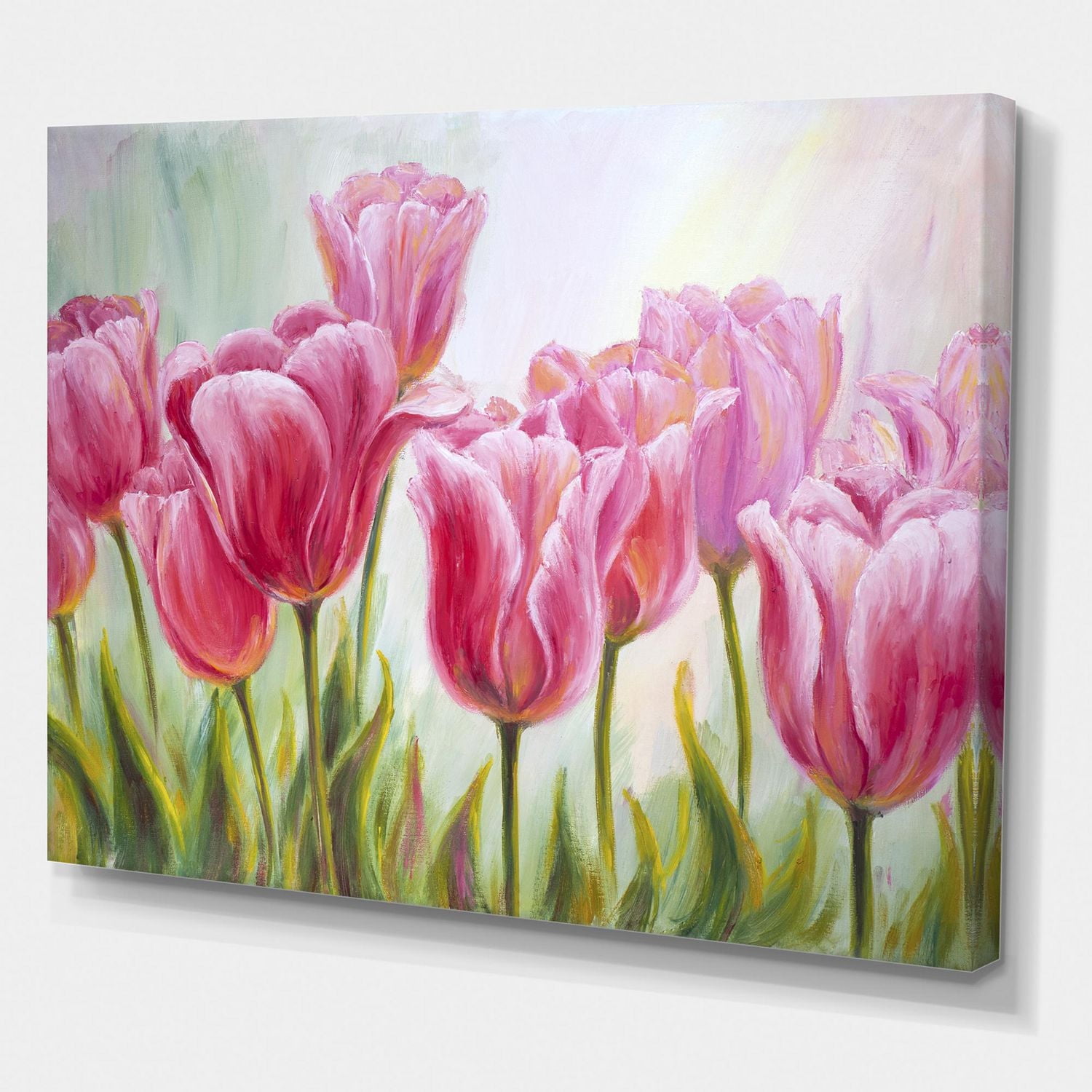 Designart Tulips Flowers Blossoming Canvas Wall Art