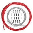 thumbnail image 1 of Bicycle Shift Cable Housing Set Bicycle Gear Shifter Transmission Cable, Red, 1 of 7