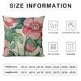 thumbnail image 5 of Shiartex Flowers Leaves Modern Rustic Decorative Couch Pillow Cases with Zipper Home Decor Pillow Covers 1PC 20x20in, 5 of 5