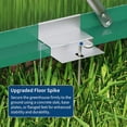 thumbnail image 3 of EastVita 6 x 8ft Walk-in Greenhouse Heavy-Duty Aluminum Frame Polycarbonate Panels Easy Assembly Roof Vent Ground Anchors Sliding Lockable Door for Backyard Green, 3 of 9
