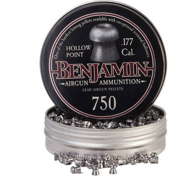 Benjamin Hollow Point Pellet .177 Caliber, 7.9 Grain, 750 Count