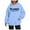 Blue, variant on Bibifish Hoodies For Women Mom Loose Fit Letter Print Hoodies Fall Fashion Pullover Long Sleeve Sports Tops With Pocket