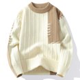thumbnail image 4 of Suéter de punto grueso y cálido de alta gama para hombre, suéter Harajuku coreano, jersey informal de Navidad para hombre, otoño e invierno, 2024, 4 of 5