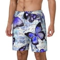 thumbnail image 2 of Gaeub Butterflies Mens Swim Trunks Stretch Beach Shorts Quick Dry for Men Swim Shorts Swimwear with Pockets- Small, 2 of 9