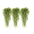 thumbnail image 2 of 3PCS Artificial Flowers for Outdoors Artificial Hanging Flowers Hanging Artificial Flowers for Outdoors Artificial Hanging Flower Vines Plastic Faux Eucalyptus Leafs Vines Party Wedding Decoration, 2 of 6
