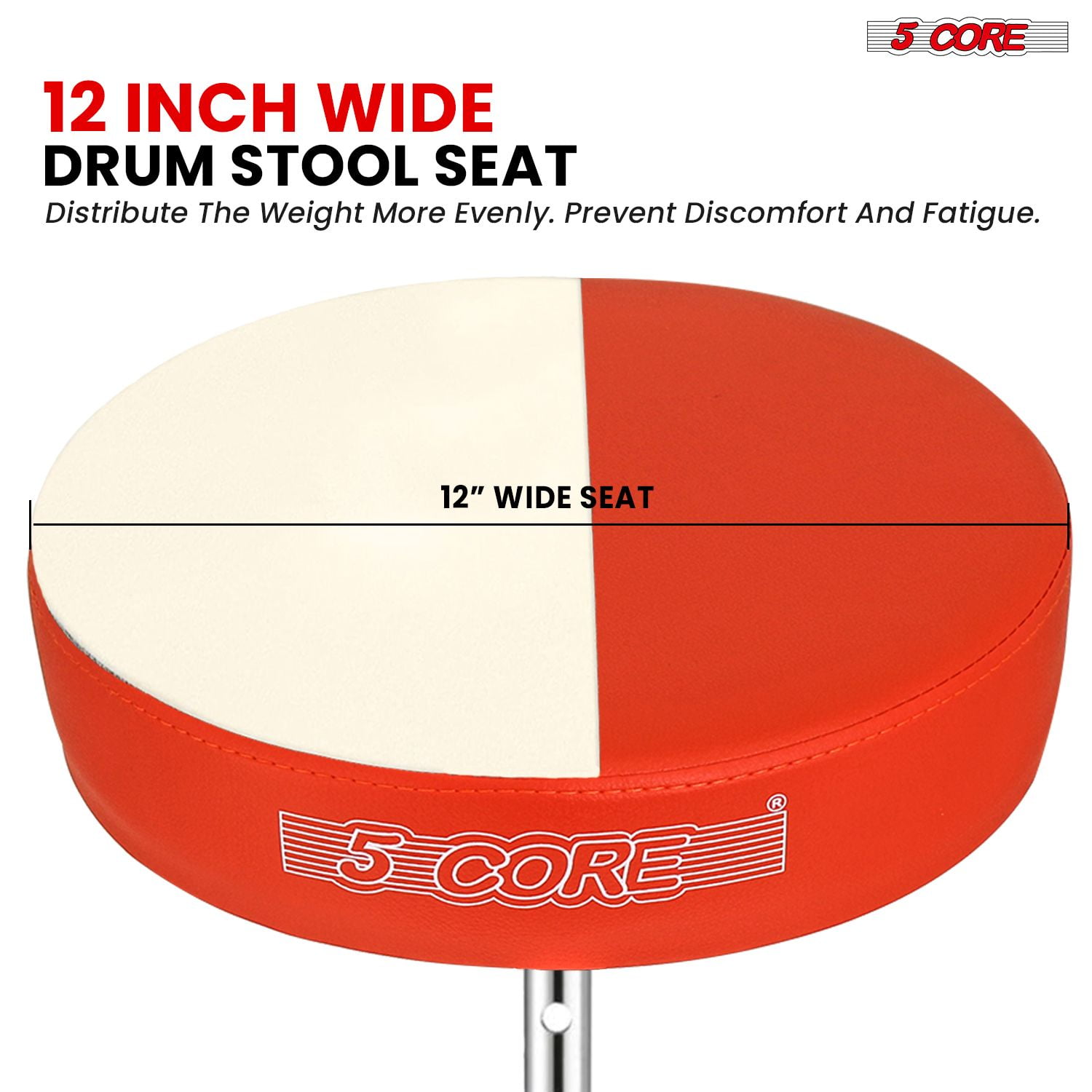 Adjustable Drum Throne & Practice Pad Combo – Height-Adjustable Kit with Snare Stand for Kids & Adults