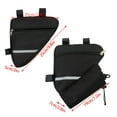 thumbnail image 3 of Bike Triangle Frame Bag, Waterproof Bicycles Front Handlebar Bag Strap-On Saddle Bag Cycling Pouch Bike Storage Tube Bag, 3 of 8