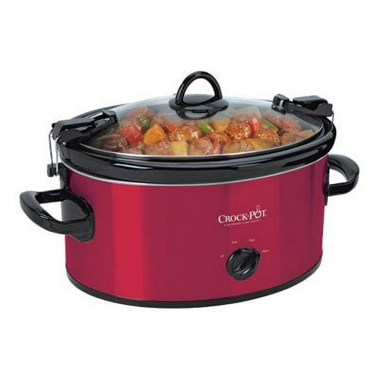 Crock-Pot Cook & Carry Portable 6-Quart Manual Slow Cooker with