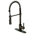 thumbnail image 1 of Kingston Brass LS8675CTL Continental Single-Handle Pre-Rinse Kitchen Faucet, Oil Rubbed Bronze, 1 of 1