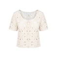 thumbnail image 7 of Jessica Simpson Women's Quincy Crochet Tee, Sizes XS-XL, 7 of 7