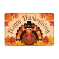 thumbnail image 6 of Ouuluon Soft Fall Pumpkin Maple Leaf Floor Mat, 16x24 inch Halloween Thanksgiving Decorative Rug for Bathroom Kitchen Porch Entryway, 6 of 6
