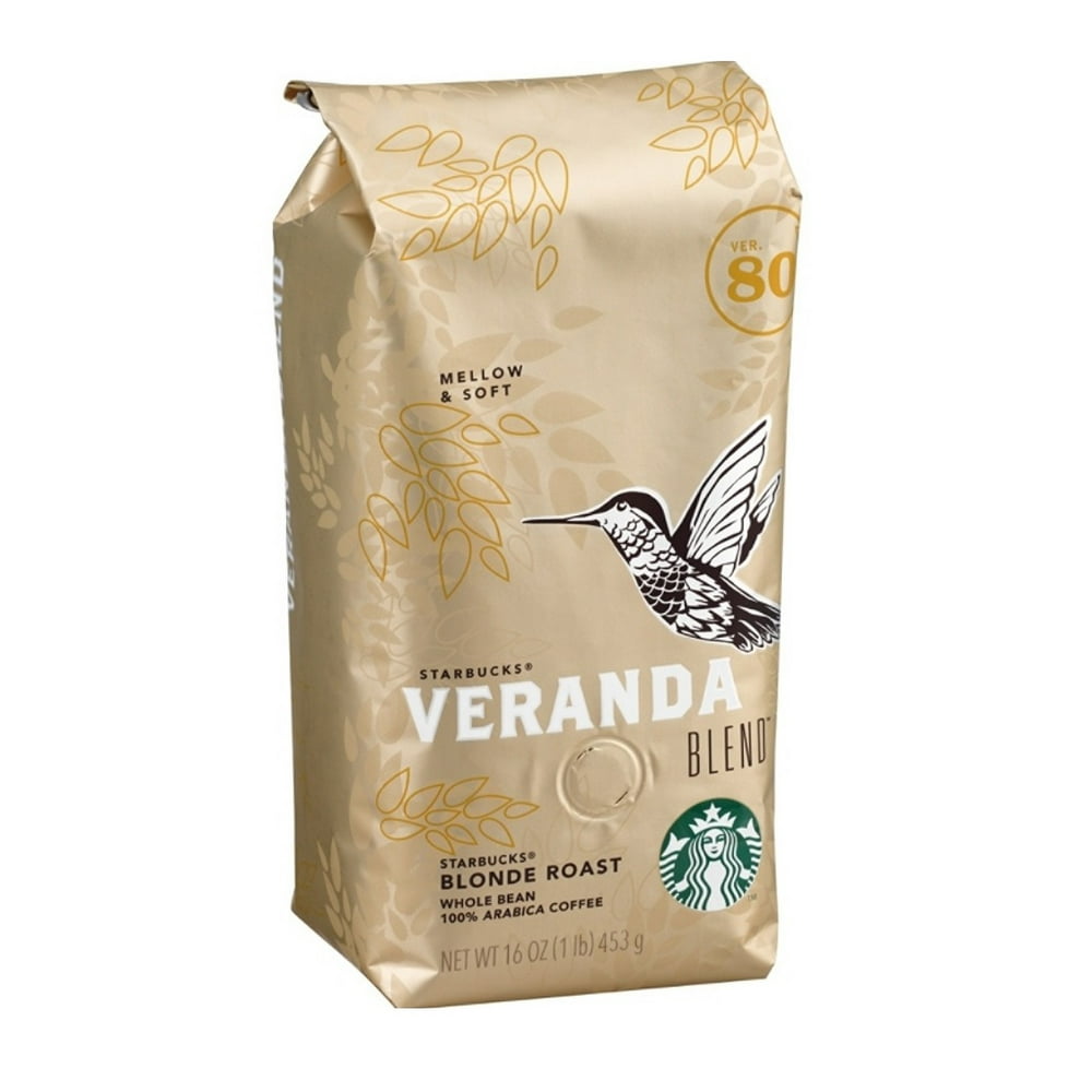 Starbucks Blonde Veranda Blend Whole Bean Coffee 16 oz Bag - Single ...