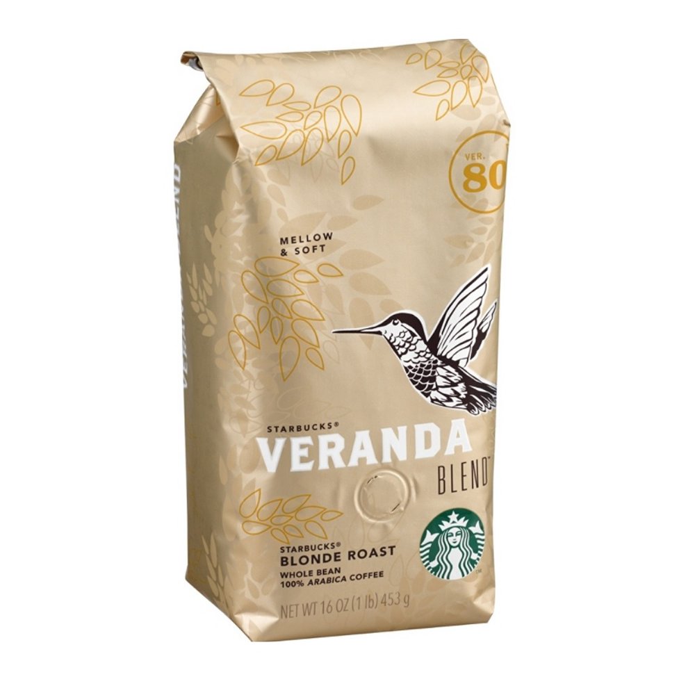 Starbucks Blonde Veranda Blend Whole Bean Coffee 16 oz Bag Single