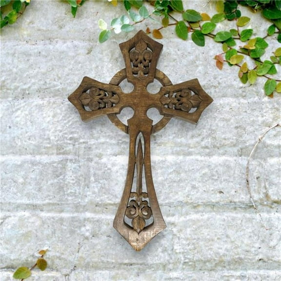 Metrotex Designs 73065 12 x 0.75 x 17.75 in. Tulane Wall Cross