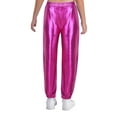 thumbnail image 4 of Sholeno Girls Hip Hop Jazz Dance Outfit Metallic Cropped Hoodie+Tank Top+Pants Disco Party Streewear Hot Pink 6, 4 of 6