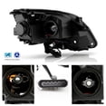 thumbnail image 2 of AKKON - For 2007-2012 GMC Acadia Upgraded LED Light Tube Projector Headlights Housing - Black Bezel, 2 of 7