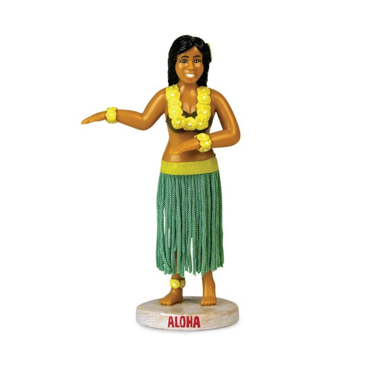 Dancing Hula Girl Dashboard Figure Lei 5