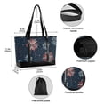 thumbnail image 2 of FORMRS Canvas Laptop Tote Bag for Women with 15.6" Computer Compartments Shoulder Handbag, Starry Fireworks Pattern, 2 of 7