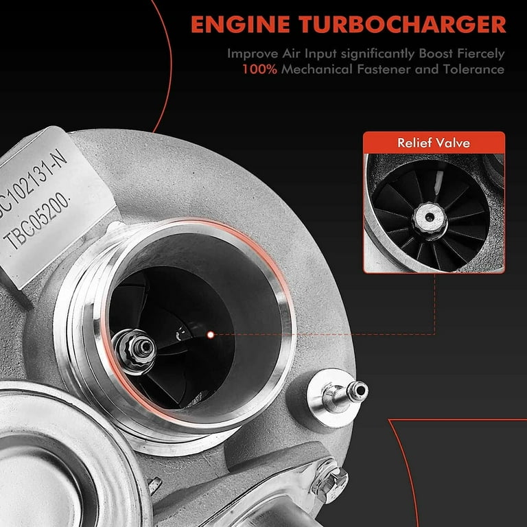 A-Premium Turbocharger Kit For Volvo – Complete With Wastegate Actuator & Gaskets, Fits C70, S60, S70, V70 2.4L