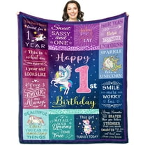 5 Year Old Girl Birthday Gift Ideas Blanket 50"x40", Birthday Gifts for 5 Year Old Girls, 5 Year Old Girl Birthday Gifts, 5th Birthday Gifts for Girls, 5th Birthday Decorations Girl