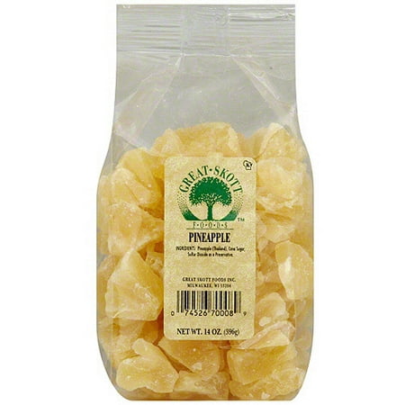 Skott Dried Pineapple , 14 oz. (Pack of 6)