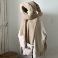 thumbnail image 2 of Sombrero de bruja para mujer Sombrero de Navidad Sombrero de tres piezas Bufanda Cálido Lindo con borde de hierba de marta Regalo de novia Fridja  nalpqowj27494, 2 of 6