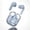 Blue, variant on TWS Wireless Earbuds Transparent Fashion ENC Noise Canceling Wireless Headset Clear Voice Calls USB Charging for All Mobile Phones with Cleaning Pen
