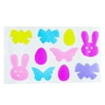 thumbnail image 4 of Set of 10 Easter Gel Window Clings Bunny Egg Butterfly Reusable Colorful Gel Decorations for Windows Mirrors Glass Spring Home Party Decor, 4 of 5
