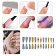 thumbnail image 2 of RAGUPEL 24Pcs Glue on Nails for Women,Hand-Painted Pattern Press on Nails Coffin,Matte Finish Cute Nails,Fake Nails for Parties,Gatherings and Photo Shoots,Style3, 2 of 7