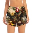 thumbnail image 4 of Lsque Elegant Still Life Roses Printed Women's Running Shorts with Liner Pockets,Elastic Quick Dry Workout Athletic Gym Yoga Shorts,Womens High Waist Shorts-Medium, 4 of 9