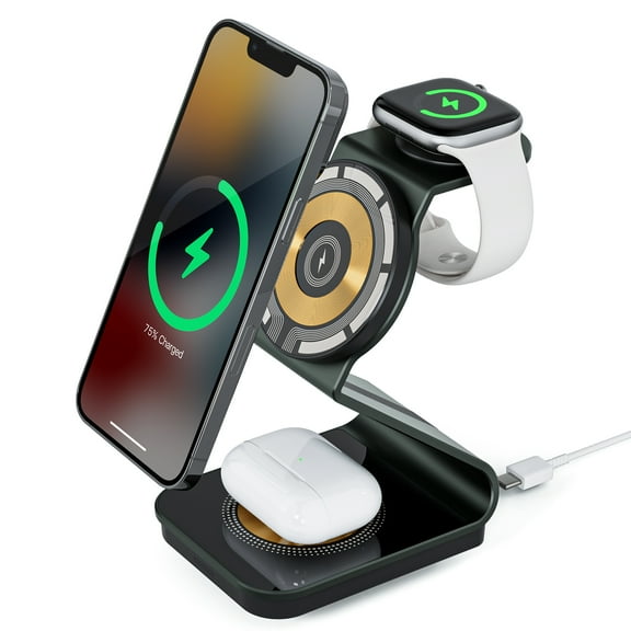 4 in 1 Wireless Charging Docking Station for iPhone & iWatch & AirPods
