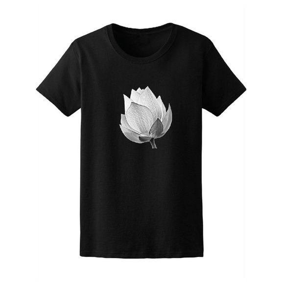 Cute Lotus Flower Bud T-Shirt Women -Image by Shutterstock, Female x-Large