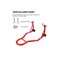 thumbnail image 2 of Parador Trasero Reforzado Universal, Soporta 450 Kg, Rojo, 2 of 4