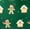 Gingerbread Man on Green, variant on Spring Notion Boy's Printed Microfiber Christmas Theme Pretied Zipper Tie