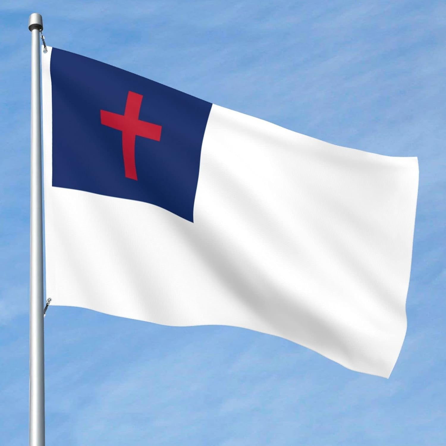 Christian flag Flag 5x8 Ft Double-Sided Flags Outdoor Large Size Heavy duty Decorative Banner Durable Patio Flags Yard Flag