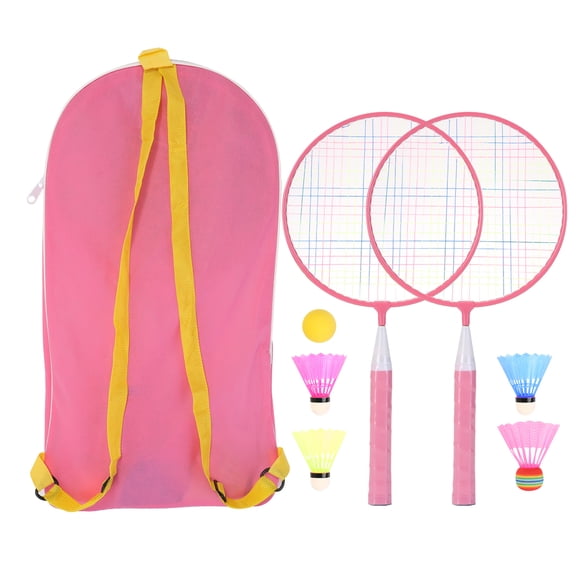 Children's badminton racket 1 pair, nylon alloy practical professional racket set, suitable for children's indoor/outdoor sports competitions