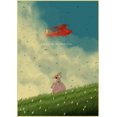 thumbnail image 1 of Póster Retro de la serie de Anime, decoración de la habitación de papel Kraft Spirited Away, póster de decoración de pared, 1 of 4