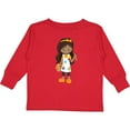 thumbnail image 3 of Inktastic African American Girl, Painter, Painting, Brush Girls Long Sleeve Toddler T-Shirt, 3 of 5